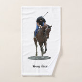 Galopante Thoroughbred Cheval serviette à main (Serviette à main)