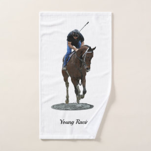 Galopante Thoroughbred Cheval serviette à main