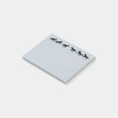 Galoping Running Horses Boerderij Animal Graphic A Post-it® Notes (Schuin)