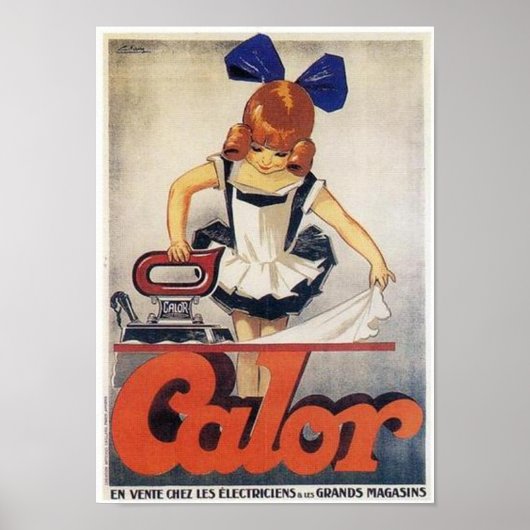 Galor Irons - Child Ironing Ad Poster (Voorkant)