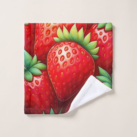 Galore de fraises (Gant de toilette)