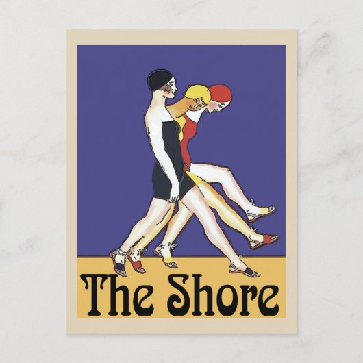 Gals op de Jersey Shore, stijl. Briefkaart (Voorkant)