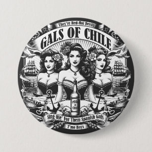 Gals van Chili Ronde Button 7,6 Cm