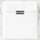 Galt's Golch - Rood wit en blauw combinatieontwerp Ronde Sticker (Tas)