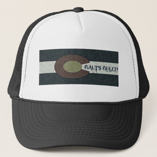 Galt's Golch - Rood wit en blauw combinatieontwerp Trucker Pet (Voorkant)