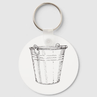 Galvanized Pail Sleutelhanger