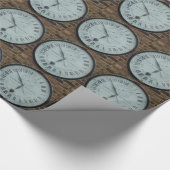 Galvanomagnetic Clock Wrapping Paper Cadeaupapier (Hoek)