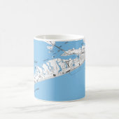 Galveston Beach Map Mug (Centre)