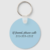 Galveston Beach Retro Vignette  Sleutelhanger (Achterkant)