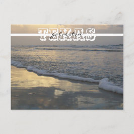 Galveston Beach Texas Travel Briefkaart