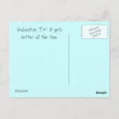 Galveston Briefkaart (Achterkant)