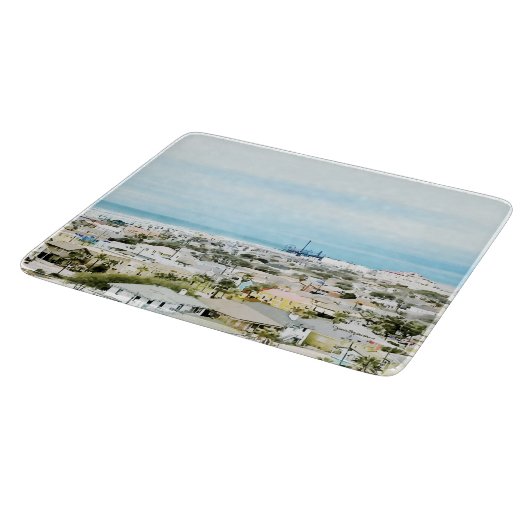 Galveston Coast, strand en stad uitzicht Snijplank (Hoek)