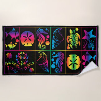 Galveston Colorful Beach Towel Design Strandlaken