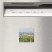 Galveston Island Beach Flowers Magnet (In Situ (Lave-vaisselle))
