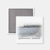 Galveston Island Pleasasure Pier Magnet (Recto/Verso)