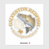 Galveston (roodbaars) sticker (Vel)