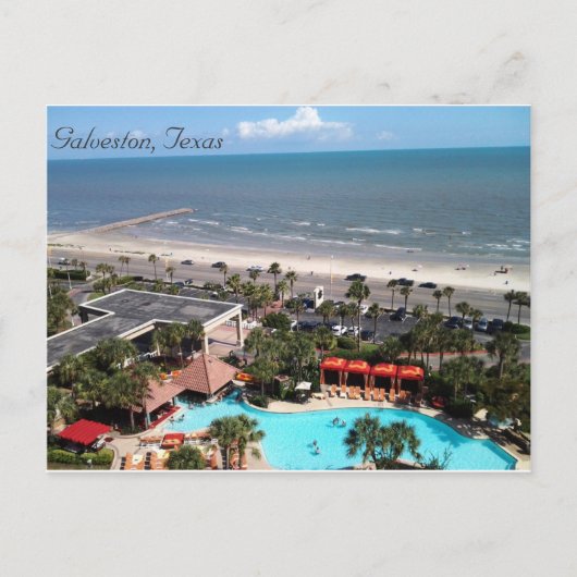 Galveston, Texas Briefkaart (Voorkant)