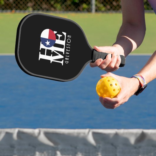 Galveston Texas HOME LOVE Pickleball Paddle (Insitu)