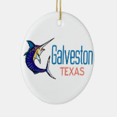 Galveston Texas Keramisch Ornament (Rechts)