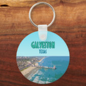 Galveston Texas Pier Shore  Sleutelhanger (Voorkant)
