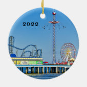 Galveston, Texas, Pleasure Pier, Keramisch Ornament (Achterkant)