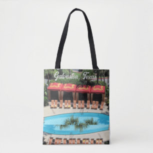 Galveston, Texas - San Luis Hotel Zonne dek - Draagtas