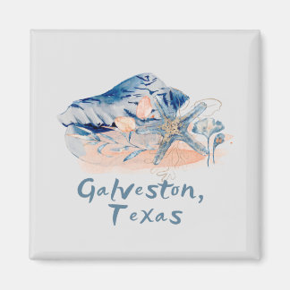 Galveston Texas Seashells Magneet