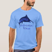 Galveston, TX Gevist T-shirt (Voorkant)