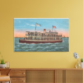 Galveston, TX - Uitzicht van de Galvez Canvas Afdruk (Insitu (Woonkamer))