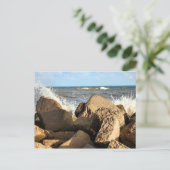 Galveston Zee Wall Briefkaart (Staand voorkant)