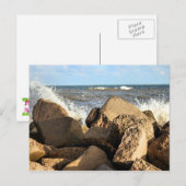 Galveston Zee Wall Briefkaart (Voorkant / Achterkant)