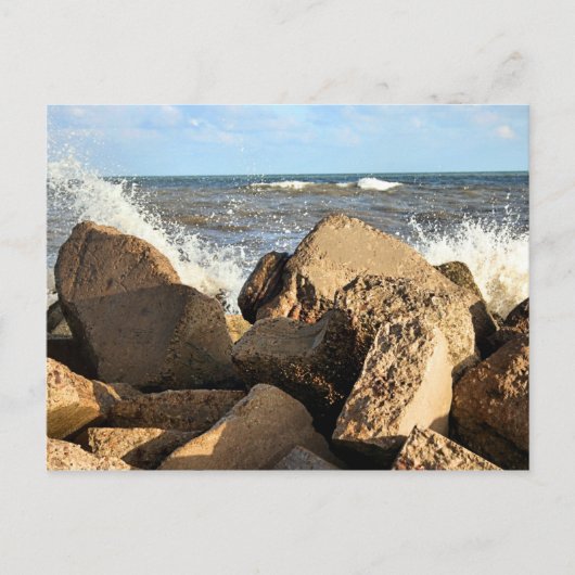 Galveston Zee Wall Briefkaart (Voorkant)