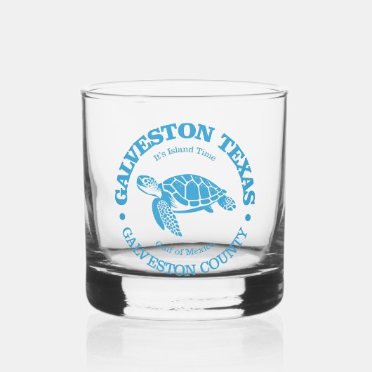 Galveston (zeeen schildpad) whisky glas (Voorkant)