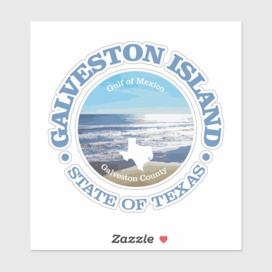 Galvestoneiland (C) Sticker (Vel)
