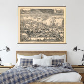 Galveston's Awful Calamity Gulf Tidal Wave (1900) Canvas Afdruk (Insitu (Slaapkamer))