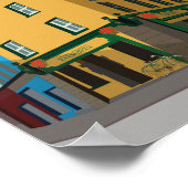 Galway, affiche de voyage en Irlande (Coin)