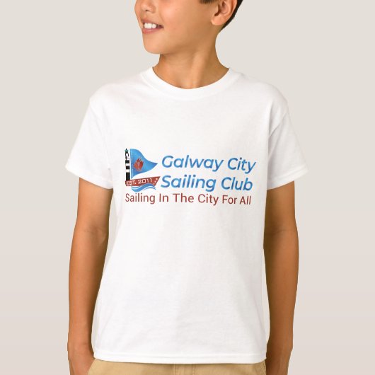 Galway City Zeilclub Logo Gradient T-shirt (Voorkant)