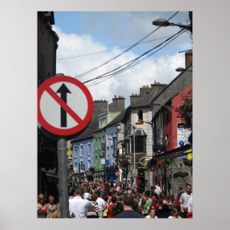 Galway, Ierland Poster