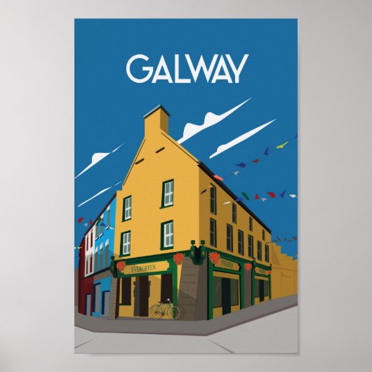 Galway, Ierse reisposter Poster (Voorkant)