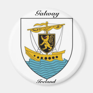 Galway Ireland antiek scheepswapen Magnet Magneet