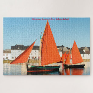 Galway Zeilboten Ierland. Legpuzzel