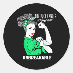 Galwegkanker Krijger Onbreekbare Shirt Kanker Ronde Sticker