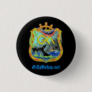 GAM Neon Pledge Pin Ronde Button 3,2 Cm