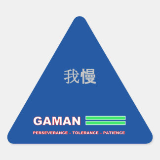 GAMAN-sticker Driehoek Sticker
