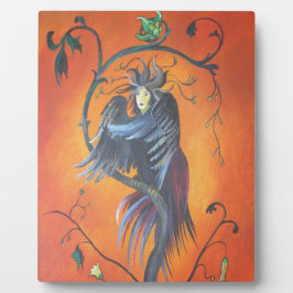 Gamaun de profetische vogel met gevlekte veren fotoplaat