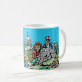 Gambades dans la tasse d'illustration de marais (Devant droit)