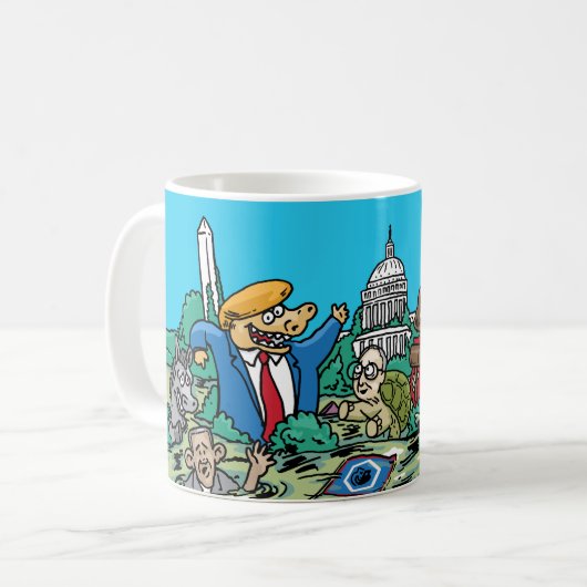 Gambades dans la tasse d'illustration de marais (Devant gauche)