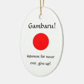 Gambaru ! - ornement ovale (Gauche)