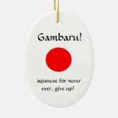 Gambaru ! - ornement ovale (Dos)