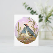 Gambel Quails Briefkaart (Staand voorkant)